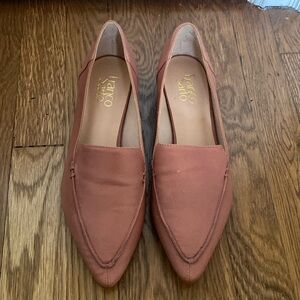 Franco Sarto Leather Flats, Salmon Color, Size 8 1/2